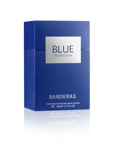 Banderas Perfumes – Blue Seduction – Eau de Toilette Spray für Herren – 50 ml - Eau de Toilette für Herren mit einem frischen Wasserduft, der Zedernholz und Cappuccino vereint. Ideal für den spontanen Mann, der mit seinem natürlichen Charme verführt.