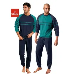 le jogger® Herren Pyjama Schlafanzug Doppelpack von le jogger