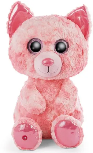 NICI Glubschis Katze Dreamie 45cm – Flauschiges Kuscheltier mit Glitzeraugen - Stofftier & Teddybären: Original NICI Glubschis mit superweichem Plüsch und großen Glitzeraugen – das perfekte Schmusetier für Kuscheltierliebhaber und ideale Geschenkidee!