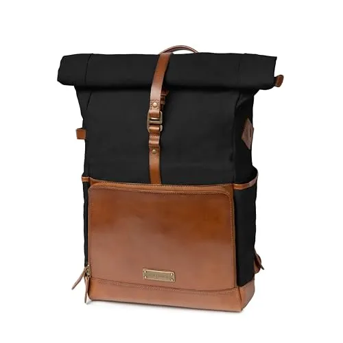 DRAKENSBERG Rolltop Rucksack 'Arthur' aus Canvas & Leder von DRAKENSBERG