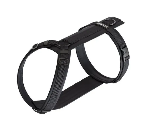 STUCH Hunde-Geschirr - Verstellbares Nylon Geschirr mit Polsterung - Brustgeschirr für maximalen Komfort und perfekte Anpassbarkeit. 100% vegan und aus robustem Nylongewebe, ideal für lange Spaziergänge.