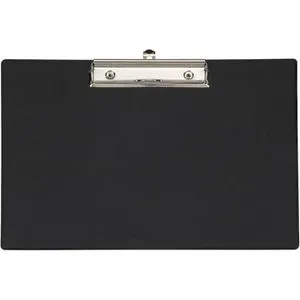 Maul Klemmbrett 2335790, A4 quer, Kunststoffbezug, schwarz von Maul