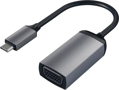 Satechi Type-C zu VGA USB-Adapter - Monitorzubehör für USB-C-Geräte, ermöglicht eine einfache Verbindung zu VGA-Displays und bietet eine zuverlässige Bildübertragung in kompakter Größe.