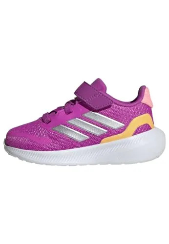 adidas Unisex Kinder RUNFALCON 5 Shoes Infants, Purple/Silver Metallic/Semi Spark, 23 EU