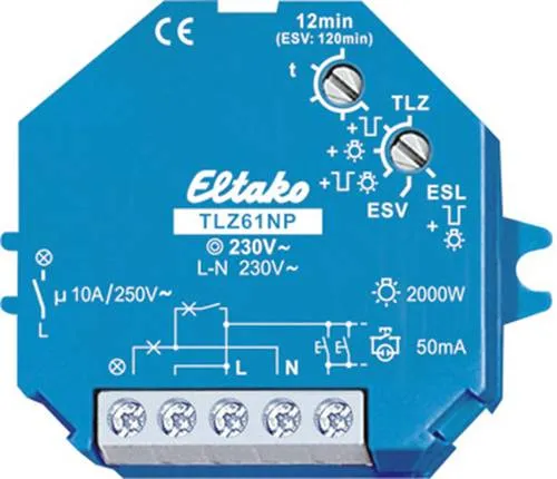 Eltako Treppenlichtzeitschalter TLZ61NP-230V