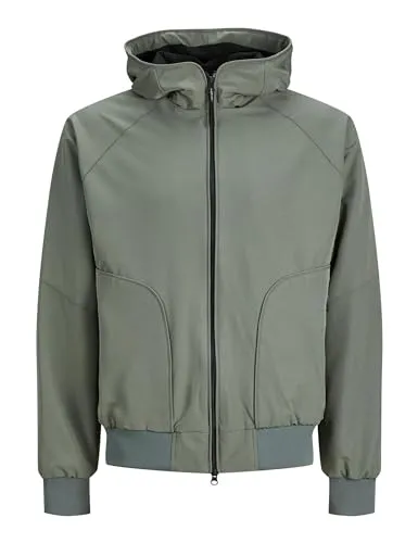 JACK & JONES Herren JCOTRACK Bomber Jacket PLS 12257688 - Agave Green, 4XL - Funktionsjacke aus recyceltem Polyester für umweltbewusste Männer, bietet angenehmen Tragekomfort und eine elegante Optik.