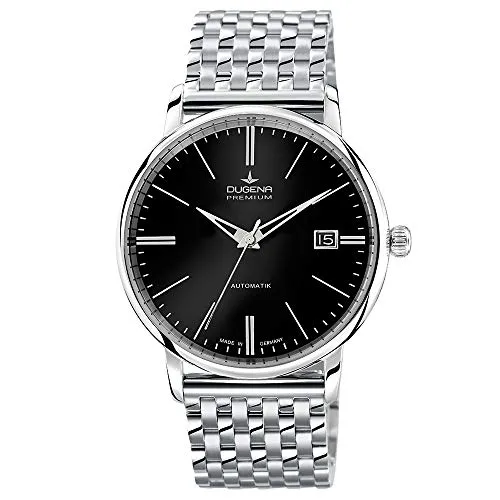 Dugena Herren-Armbanduhr 7090192 Festa Klassik - Armbanduhren für Herren, elegante Automatik mit Saphirglas und 5 bar Wasserdichtigkeit – ein stilvolles Highlight für jeden Anlass!