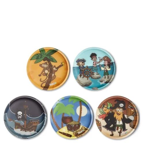 Ergobag Zubehör Klettie - Set 5 tlg. matt Schatzjäger *NEU*