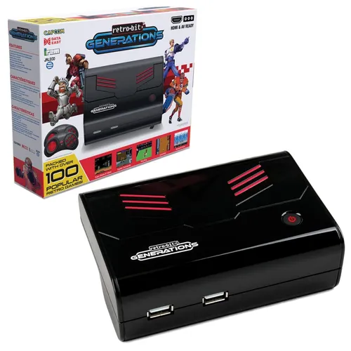 Retro Spielekonsole Retro-Bit Generations HDMI inkl. 2 Controller/100 Spiele NEU