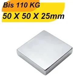 Neodym Magnet 50mm x 50mm x 25mm – Supermagnete mit hoher Haftkraft - Kompakter Neodym Magnet 50x50x25 mm mit N38-Qualität. Ideal für Bastel- und Industrieanwendungen. Hohe Haltekraft und langlebige Beschichtung garantieren zuverlässige Leistung.