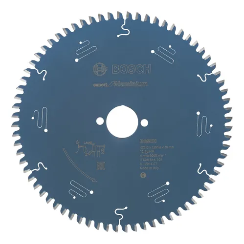 Bosch Kreissägeblatt Expert for Aluminium 2608644105 210mm - Kreissägeblatt für Aluminium mit 72 Microteq-Zähnen für präzise Schnitte, langlebig und korrosionsgeschützt. Ideal für Aluminium, Nichteisenmetalle und Kunststoff.