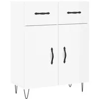 vidaXL Hochglanz-Weiß Sideboard 69,5x34x90 cm