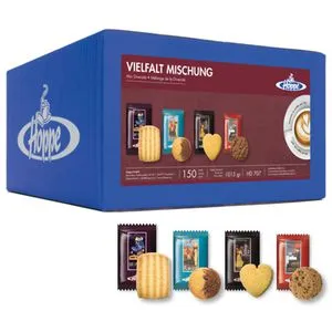Hoppe Kekse Vielfalt Mischung, 4 Sorten, einzeln verpackt, 1015 g, 150 Stück
