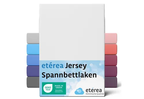 etérea Himmlische Qualität Spannbettlaken etérea Comfort Jersey Topper Spannbettlaken, Jersey, Gummizug: rundum, (1 Stück)