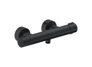 Duravit Brausethermostat Aufputz Schwarz Matt TH4220000046 - Sonstige, elegantes Design in Schwarz Matt, sorgt für präzise Temperaturkontrolle und erhöht den Komfort in Ihrer Dusche.