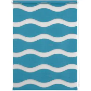 Lichtblick Doppelrollo Klemmfix in petrol von Lichtblick