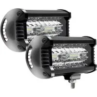CCLIFE LED Arbeitsscheinwerfer 12V, 120W, IP67, 7 Zoll - Hochleistungs-LED-Arbeitsscheinwerfer mit 27.000 lm für optimale Sicht. Robustes, wasserdichtes Design und breite Anwendung für verschiedene Fahrzeuge. Ideal für Offroad-Einsätze!