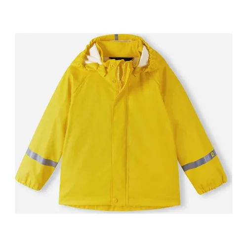 Reima Regenjacke Lampi für Kinder - Wasserdichte Unisex Jacke mit abnehmbarer Kapuze - Funktionsjacken für Kinder, wasserdicht mit verschweißten Nähten und abnehmbarer Kapuze für optimalen Schutz bei jedem Wetter.