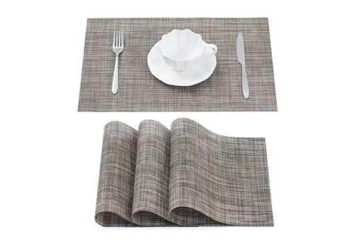 Simurq Platzset - Tischsets Abwaschbar / Rutschfest und Waschbar, (Platzdeckchen in 45x30 cm - Tischunterlage -, 4-St., Set mit 4 oder 6 Tischsets), Tischuntersetzer für Esszimmer und Küche