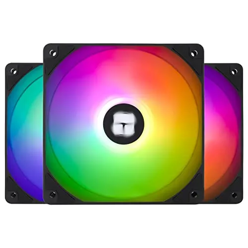 Thermalright TL-C12C-S CPU-Lüfter 120mm ARGB Gehäuselüfter, 4pin PWM Silent Computer Lüfter mit S-FDB Lager enthalten, bis zu 1500RPM Lüfter(3 Stück)