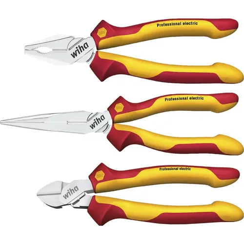 Wiha Zangen-Set Z 99 0 001 06 - 3-teilig - Zangen, hochwertiges 3-teiliges Set von Wiha®, ideal für präzise Arbeiten und langlebige Nutzung, Gewicht: 903 g.