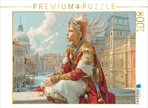 CALVENDO Puzzle Venedig in bunten Werken | 1000 Teile Lege-Größe 64x48cm Foto-Pu