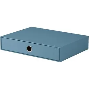 Rössler-Papier Schubladenbox 1524452150, S.O.H.O., A4 quer, 1 Fach, Pappe, geschlossen, denim