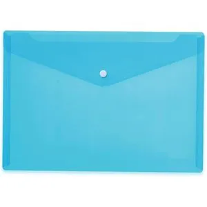 Herma Dokumententasche 20076, A4, aus Kunststoff, hellblau, für 50 Blatt, 5 Stück