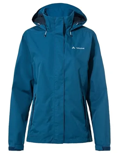 VAUDE Damen Women's Escape Light Jacket - Shore Blue, 46 EU - Funktionsjacke für aktive Frauen, wasserdicht, winddicht und atmungsaktiv, ideal für Wanderungen und Outdoor-Aktivitäten, umweltfreundlich hergestellt.