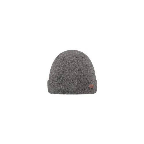 Barts Herren Vale Beanie Baskenmütze, Grau - Herren Mützen & Stirnbänder für Wanderer und Bergsportler, bequeme Fleece-Fütterung für optimalen Kälteschutz und stilvolles Design.