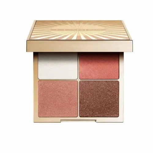 CLARINS Summer All-In-One Palette Lidschatten Palette 12 g - Lidschatten Palette für Gesicht & Augen mit 4 seidigen Shades. Multi-use Produkt als Highlighter, Blush und Bronzer, ideal für ein strahlendes Sommer-Make-up.