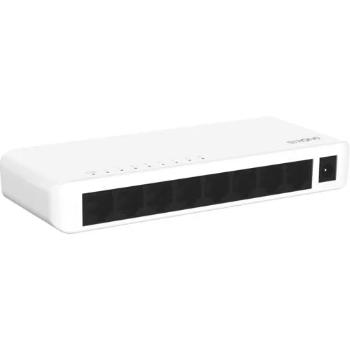 STRONG Switch 5-fach SW8000P - 5-Port Gigabit Switch, bietet hohe Geschwindigkeit und einfache Plug-and-Play-Installation für Ihr Netzwerk.