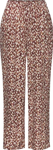 VIVANCE Palazzohose braun-creme bedruckt Größe 34
