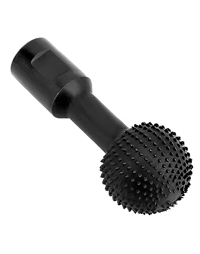 QWORK® Kugelfräser Holz Schnitzen, sphärische Holzschnitzwerkzeuge, Kohlenstoffstahl, für 115/125 Winkelschleifer, M14-Gewinde