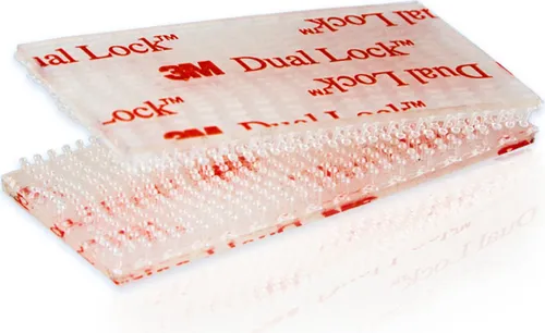 3M SJ3560 Dual Lock Klettpads, 8 Stück Packung, klar