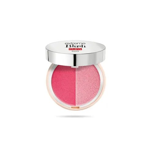 Pupa Milano Extreme Blush DUO 140 Radiant Flamingo - Blush in 4 g, bietet einen strahlenden Glow und cremige Textur für einen natürlichen Teint, ideal für jeden Anlass.