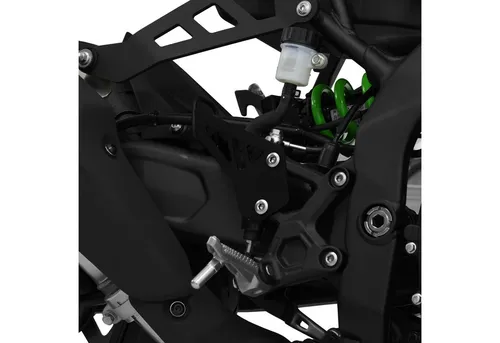 ZIEGER Kettenschutz Fersenschoner für Kawasaki Ninja ZX-4RR - Hochwertiger Fersenschutz aus Aluminium, pulverbeschichtet für optimale Passform. Einfache Montage ohne Verkleidungsänderungen, speziell für Kawasaki Ninja ZX-4RR 2023-2024.