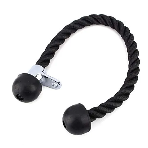 Cocoarm Trizepsseil, Doppelgriff Zugseil für Kraftstation, 70cm Trainingsseil für Fitness Workout, Kabelzuggriff für Trizeps und Bizeps Übungen