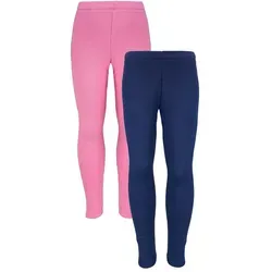 TupTam Thermoleggings Mädchen Leggings 2er PACK WinterleggingsThermo Gefüttert Fleece blau|rosa 110