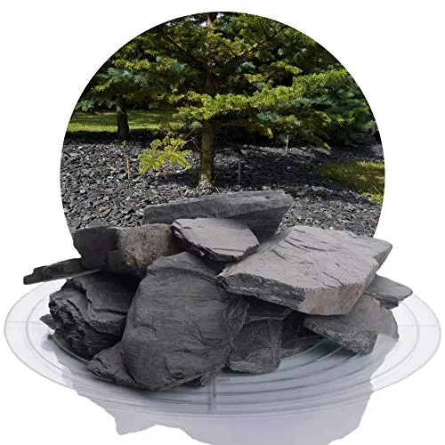 Schiefer Ziersplitt schwarz 40