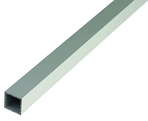 Alberts - Vierkantrohr, Alu Silber Elox., Lxbxs 1000 X 40 X 40 X 2 Mm