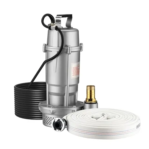 Schmutzwasserpumpe 370 W mit 1.500 l/h Fördermenge und 20 m Schlauch - Wasserpumpen - Effiziente Entwässerung für Pools, Keller und Teiche, robust und einfach zu handhaben mit 20 m Schlauch für flexible Anwendung.