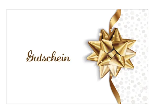 Gutscheinkarte Gutschein Klappkarte 12x18cm mit Kuvert Geschenkgutschein 1