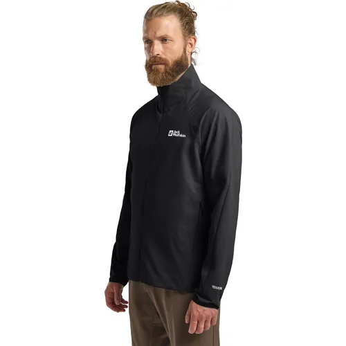 Jack Wolfskin PRELIGHT Stride JKT M Black M - Funktionsjacke, extrem leicht und verstaubar, bietet hohe Atmungsaktivität sowie Wind- und Wasserabweisung – ideal für aktive Outdoor-Abenteuer.