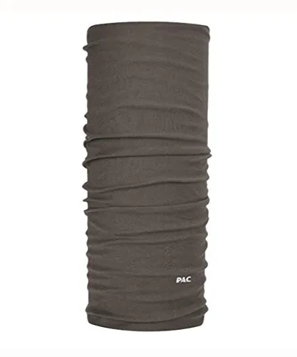 P.A.C. Original Solid Graphite Multifunktionstuch - nahtloses Mikrofaser Schlauchtuch, Halstuch, Schal, Kopftuch, Unisex, 10 Anwendungsmöglichkeiten