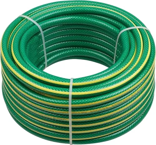 Meister Schlauch Kreuzgewebe 12,7 mm (1/2 Zoll) - 40 m - Gartenentwässerung: Trittfester und abriebfester Gartenschlauch aus Erst-PVC, ideal für die Bewässerung kleiner Flächen, UV-beständig und langlebig.