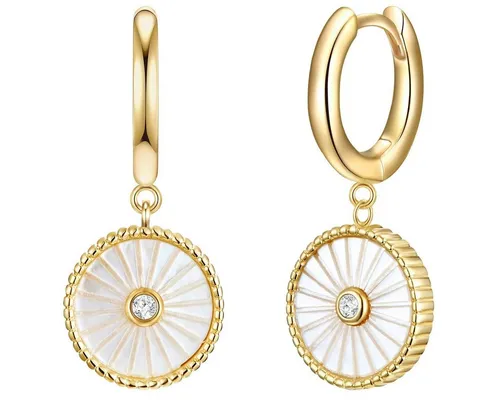 Glanzstücke München Paar Creolen gelbgold, aus Sterling Silber