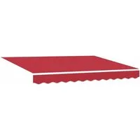 vidaXL Markisen-Ersatzstoff Rot 350 x 250 cm von vidaXL