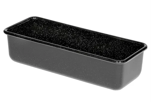 RIESS Königskuchenform - Vielseitige Kastenform für Kuchen, Brot und mehr. Dank des Eisenkerns gleichmäßige Wärmeverteilung für perfekte Backergebnisse. Hygienisch und leicht zu reinigen dank glatter Emaille-Oberfläche.