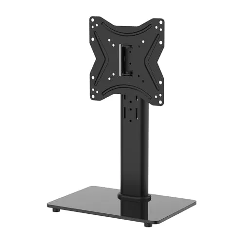 GRIFEMA TV Ständer TV Standfuss für 17-43 Zoll, Monitor Standfuss Schwenkbar & 4 Stufig Höhenverstellbar Universal, bis zu 30 kg, Max.VESA 200 x 200 mm,GB1005-2